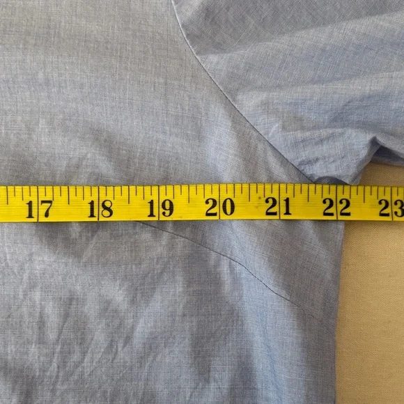 J. Crew Sky Blue Blouse with Ruffled Sleeves - Picture 10 of 12